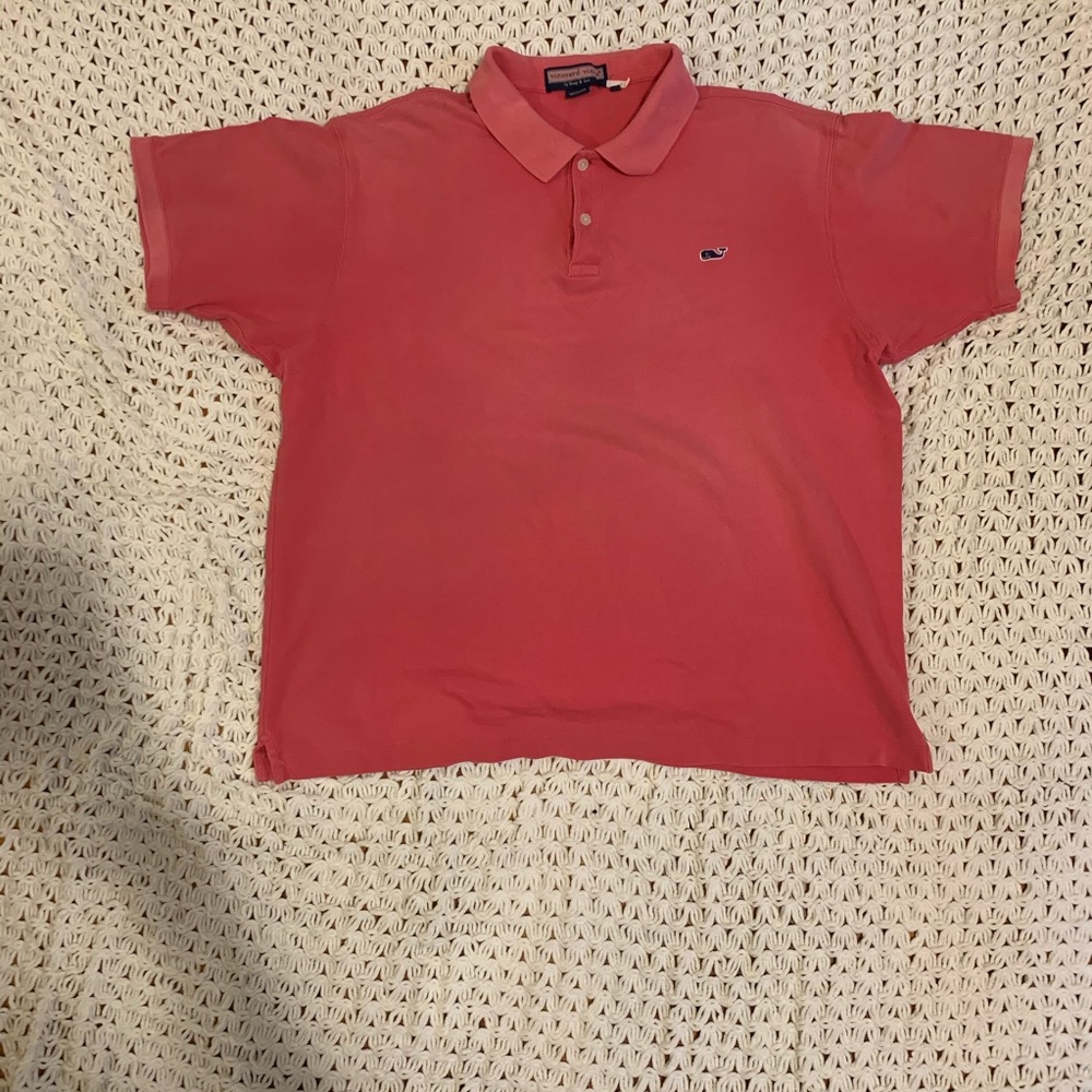 Vineyard Vines Pink polo. Size large